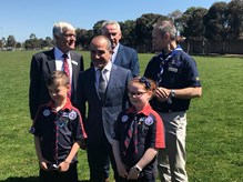 Deputy Premier James Merlino says the new Scout hall will allow more kids to Join the Adventure
