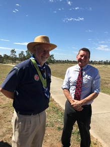 Immediate Past Chief Commissioner Bob Taylor and Government and Community Engagement Manager Rob Charlesworth