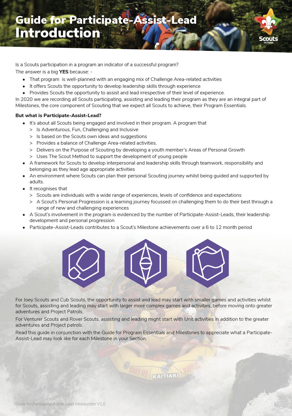 Guide for Participate-Assist-Lead Introduction