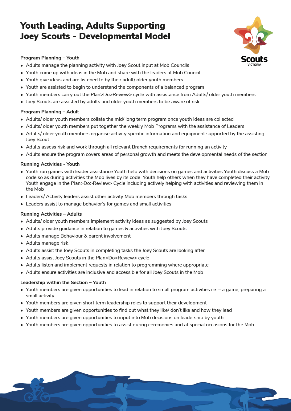 Youth Led Adult Supported developmental model