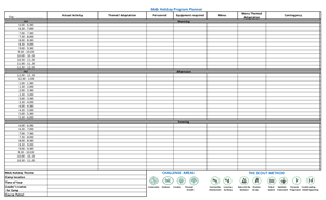 Joey Scout Unit Holiday Planning Spreadsheet