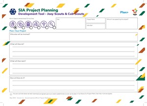 Project Planning Development Tool for Joey Scouts and Cub Scouts
